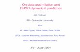 On data assimilation and ENSO dynamical prediction