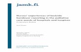 Nurses experiences of bedside handover reporting in the ...