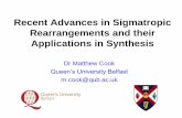 Recent Advances in Sigmatropic Rearrangements and their ...
