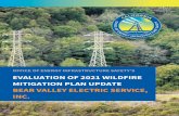 EVALUATION OF 2021 WILDFIRE MITIGATION PLAN UPDATE …