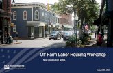 Off-Farm Labor Housing Workshop
