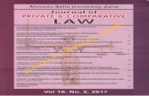 Journal of PRIVATE & COMPARATIVE LAW