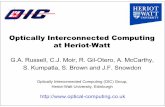Optically Interconnected Computing at Heriot-Watt