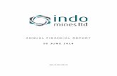 ANNUAL FINANCIAL REPORT 30 JUNE 2014 - Indo Mines