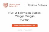 RVN 2 Television Station, Wagga Wagga RW180