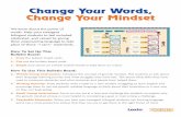 Change Your Words, Change Your Mindset