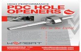 HigH Performance PDC Hole oPeners
