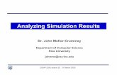 Analyzing Simulation Results - Rice University