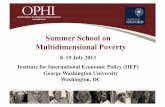 Summer School on Multidimensional Poverty