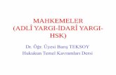 mahkemeler-türk yargı örgütü