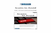 Scams to Avoid