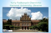 Yuriy Fedkovych Chernivtsi National University, Ukraine