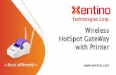 Wireless HotSpot GateWay with Printer