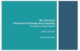 BSc (Honours) Information Technology and Computing ...