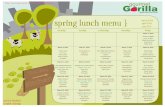 spring lunch menu march 2019 april 2019 may 2019