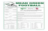 North Texas Game Notes - Oklahoma Sooners
