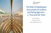 The Role of Gatekeepers Accountants & Auditors and Rating ...
