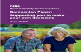 Supporting you to make your own decisions - Companion Paper