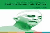 Summary and Bibliography India's Economic Policy