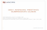 2021 ANNUAL MEETING SUBMISSION GUIDE