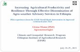 Increasing Agricultural Productivity and Resilience ...