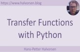 Transfer Functions with Python - halvorsen.blog