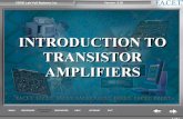 Introduction to Transistor - ELECTRONICS TECHNICIAN CLASS