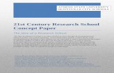 21st Century Research School Concept Paper