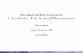 MA Advanced Macroeconomics: 1. Introduction: Time Series ...