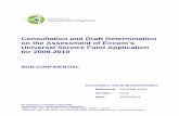 Consultation and Draft Determination on the Assessment of ...