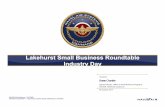 Lakehurst Small Business Roundtable Industry Day