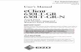 eClient 630LT-GR/630LT-GR-N User's Manual (for - Eizo