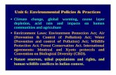 Unit 6: Environmental Policies & Practices