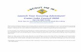 Launch Your Scouting Adventure! Crater Lake Council 2020