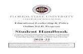 ELPS EdD Program Handbook, 2021-2022 - education.fsu.edu