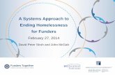 A Systems Approach to Ending Homelessness for Funders