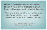 Does it matter what patients think? Patients' beliefs ...