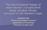 The psychological impact of rape trauma: a longitudinal ...