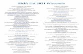 Rick’s List 2021 Wisconsin