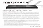 Control4 EA-5 V2 Data Sheet