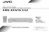 Mini DV/S-VHS VIDEO CASSETTE RECORDER HR-DVS1U