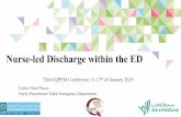 Nurse-led Discharge within the ED