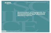 Assessment of Fumigants for Decontamination of Surfaces ...