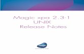 Magic xpa 2.3-1 UNIX Release Notes - Magic Software