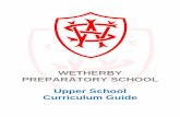 WETHERBY PREPARATORY SCHOOL Upper School Curriculum Guide