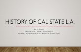HISTORY OF CAL STATE L.A.