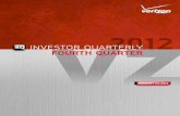 Verizon Investor Quarterly: Fourth Quarter 2012