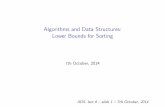 Algorithms and Data Structures: Lower Bounds for Sorting