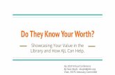 Do They Know Your Worth? - Jewish Libraries