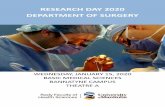 RESEARH DAY 2020 DEPARTMENT OF SURGERY